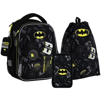 Шкільний набір Kite Education DC Batman SET_DC25-555S (рюкзак, пенал, сумка)