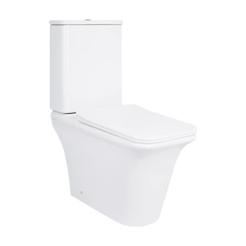 Унітаз підлоговий Kalao Rimless 660×360×820 мм, White, з сидінням Slim Duroplast/ Soft-close/ Quick Release QT08221213A W Qtap