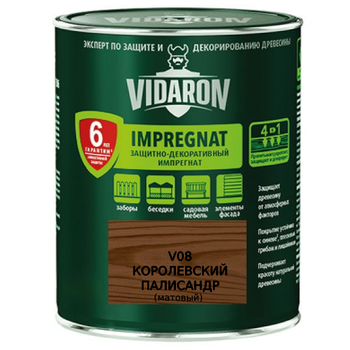 Імпрегат захисно-декоративний Vidaron V08 королівський палісандр 0.7 л