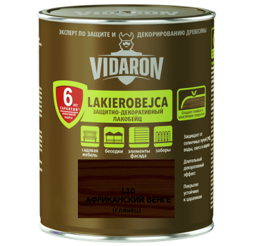 Лакобейц захисно-декоративний Vidaron L10 Африканський венге 0.7 л