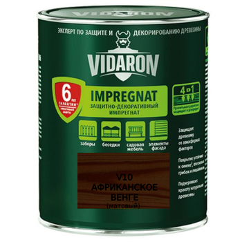 Импрегнат защитно-декоративный Vidaron V10 африканский венге 2.5 л