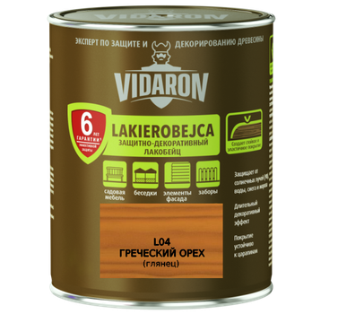 Лакобейц захисно-декоративний Vidaron L05 натуральний тик 0.7 л
