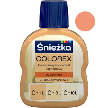 Колер Sniezka "COLOREX" персиковый 100 мл №20