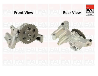 FAI AUDI помпа мастила A3 (8L1) 1.9 TDI 00-03, A4 B6 1.9 TDI 01-04, A6 C5 (4B2) 1.9 TDI 01-05, FORD GALAXY I 1.9 TDI 03-06, SEAT TOLEDO II (1M2) 1.9 TDI 03-06, SKODA OCTAVIA I Combi 1.9 TDI 02-04, VW FAI Auto Parts (OP328)