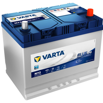 Акумулятор 72Ah-12v VARTA BD EFB (261х175х220),R,EN760 Азія Varta (572501076)