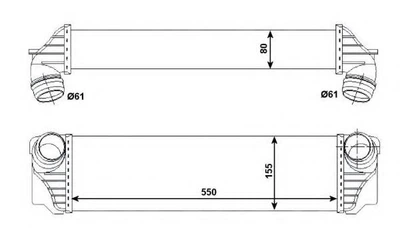 Радіатор інтеркулера NRF 30523 NRF (30523)