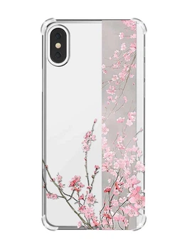 Чохол з потовщеними кутами на iPhone X/Xs :: Сакура у цвіті (принт 286)
