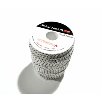 Лінь Salvimar DYNEEMA - ø2 мм - 240 кг, котушка - 100 м чорно-білий (400326)