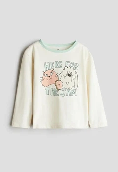 Реглан кремовий Here For the Jam H&M 110-116см (400011137)