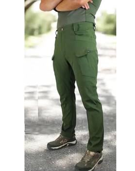 Тактичні штани легкі Soft Shell без флісу карго Eagle SP-02 Зелений S (JDT-0847615)