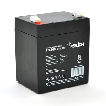 Тягова акумуляторна батарея Merlion EV 6-DZM-5, 12V 5Ah F2 (90*70*101), Q10