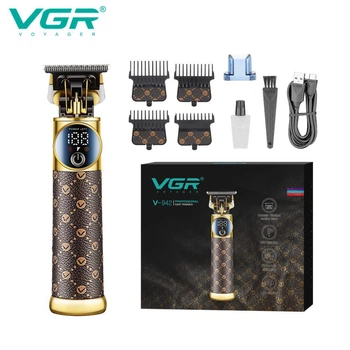 Триммер VGR V-942 с LED-дисплеем и 4 насадками