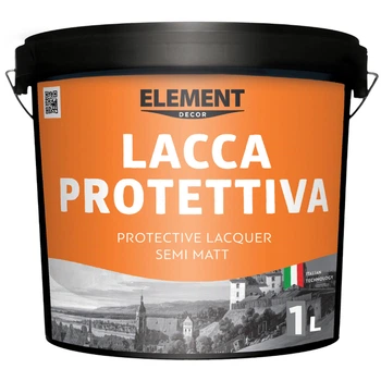 Лак Element Decor Lacca Protettiva напівматовий 1 л