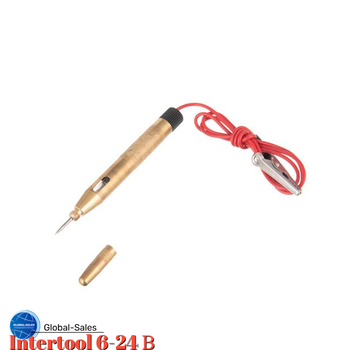 Индикатор напряжения Intertool 6-24 В металлический (VT-4009)