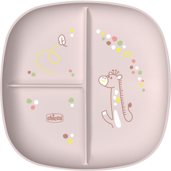 Тарілка секційна Chicco 12м+ Рожева (16003.15)