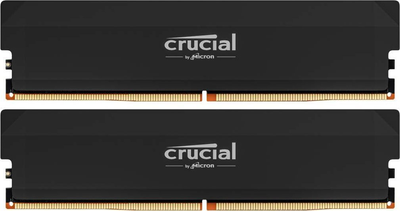 Pamięć RAM Crucial DDR5-6400 32768MB PC5-51200U (Kit of 2x16384) Pro Overclocking Black (CP2K16G64C38U5B)