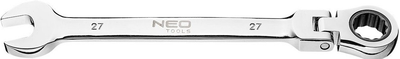 Klucz płasko-oczkowy z przegubem i grzechotką NEO Tools 27 mm 09-056 (5907558424119)