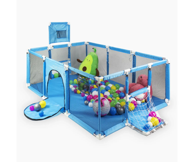 Дитячий манеж ігровий майданчик для дітей Kids Lionelo Синій 180х122см
