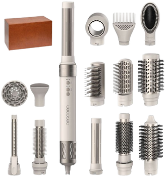 Suszarko-lokówka Cecotec Bamba CermicCare AirGlam 14 w 1 Champagne (BAMBA CERMICCARE 14IN1 AIRGLAM CHAMPAGNE)