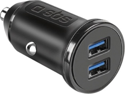Ładowarka samochodowa SBS Car Charger 2 x USB-A Black (TECR2USB24AFAST)