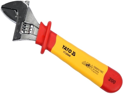 Klucz nastawny YATO 200 mm, izolowany VDE do 1000V (YT-20940)
