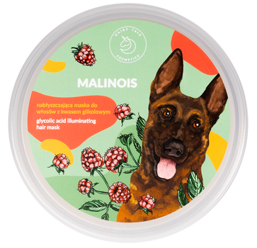 Maska do włosów Hairy Tale Malinois nabłyszczająca z kwasem glikolowym 200 ml (5905481570323)