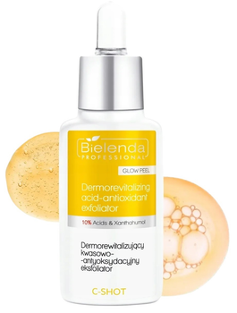 Eksfoliator kwasowo-antyoksydacyjny Bielenda Professional C-Shot Glow Peel dermorewitalizujący 10% 30 ml (5902169060923)