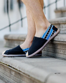 Еспадрильї Espadrilles 44 (27см) Black Blue (арт 1181)