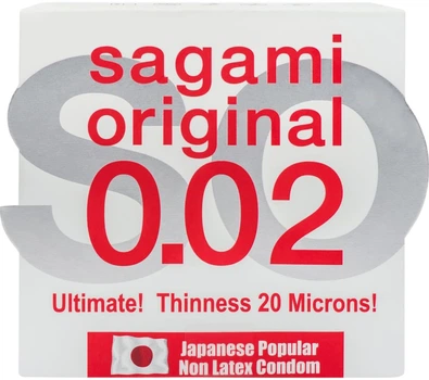 Презерватив Sagami Original 0.02 Поліуретановий 1 шт (4974234810000)
