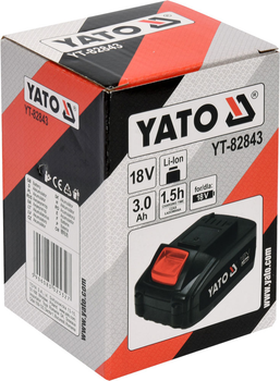 Акумулятор для інструменту YATO LI-ION 18 В 3 Агод YT-82843 (5906083025327)
