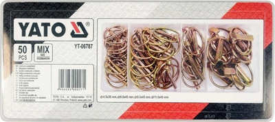 Zawleczki z pierścieniem YATO 50 szt YT-06787 (5906083000171)