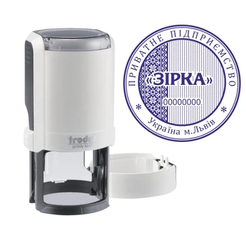 Печать ТОВ на автоматической оснастке Trodat Printy 4642 с колпачком Арктик (ТОВ1/4642/A)