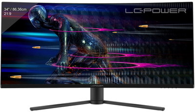 Монітор 34" LC-Power Ultra-wide Curved PC Monitor (LC-M34-UWQHD-180-C)