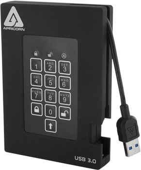Жесткий диск Apricorn Aegis Fortress 512GB USB 3.2 Black (A25-3PL256-S512F)