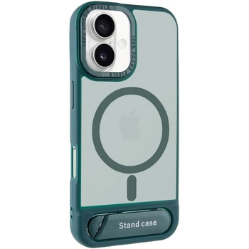 TPU+PC чохол Epik Stand case на Apple iPhone 16 (6.1") Green