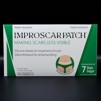 Пластир для розгладження післяопераційних рубців Improscar Patch 12 шт 200 × 30 мм 4 шт