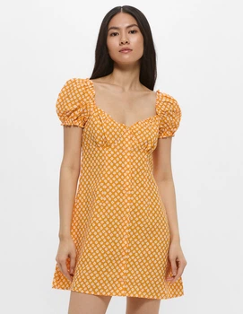 Сукня H&M Ж1116831 (09919093) колір помаранчевий (Ж1116831 - 205215)
