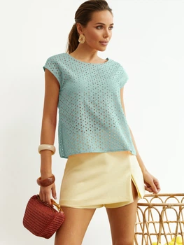 Блузка Dressa 74394 размер 46 цвет зеленый