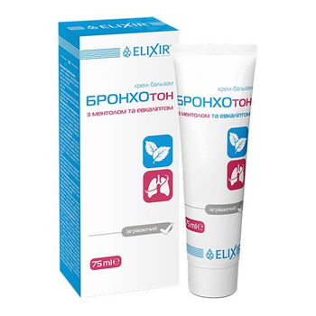 Бронхотон Elixir ментол і евкаліпт крем-бальзам 75 мл