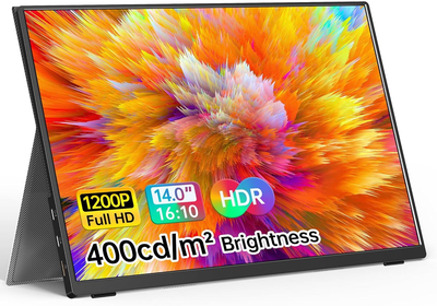 Монитор портативный VILVA 14" 1200P FHD USB-C, miniHDMI, HDR, IPS, Smart Cover (V140F1)