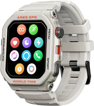 Смарт-годинник Zeblaze Ares GPS Moon White (6946639813274)