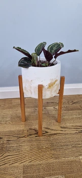 Подставка для вазона, цветов 20.5x30 см из дерева WoodDecor покрытая маслом