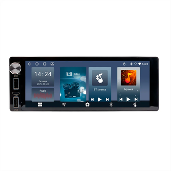 Автомагнітола PHANTOM MPA-6800 Android, 1Din, 2+64Gb, CarPlay, GPS, AndroidAuto