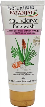 Гель для умывания лица "Алоэ вера, шафран, чандан" - Patanjali Saundarya Face Wash 60g (60g) (1268170-1722973893-2)