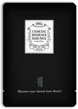 Тканевая очищающая маска для лица с древесным углем - Chamos Charcoal Repair Silk Mask Pack 23ml (23ml) (1262316-1510000692-2)