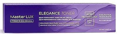 Демі-перманентна крем-фарба для волосся - Master LUX Professional Elegance Toner 0.56 - Мікстон червоно-фіолетовий (1281264-124199957-2)