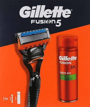 Набор - Gillete Fusion 5 (sh/gel/200ml + razor/1pcs) Набор (1099099-1604967570-2)