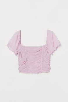 Топ H&M XS светло розовый 505878479