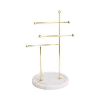 Stojak na biżuterię Homla Dita złoty 20x15x30 cm (5906496709494)