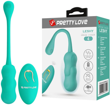 Виброяйцо вагинальное Baile Lybaile Pretty Love Leshy Dream Chaser 4 Tall с пультом управления Зеленое (BI-014868W-A4)(6959532336191)